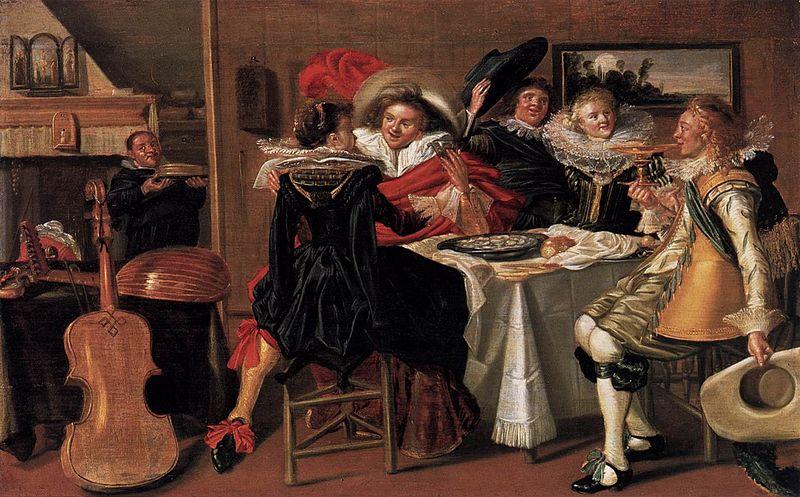 Dirck Hals Merry Company at Table Germany oil painting art
